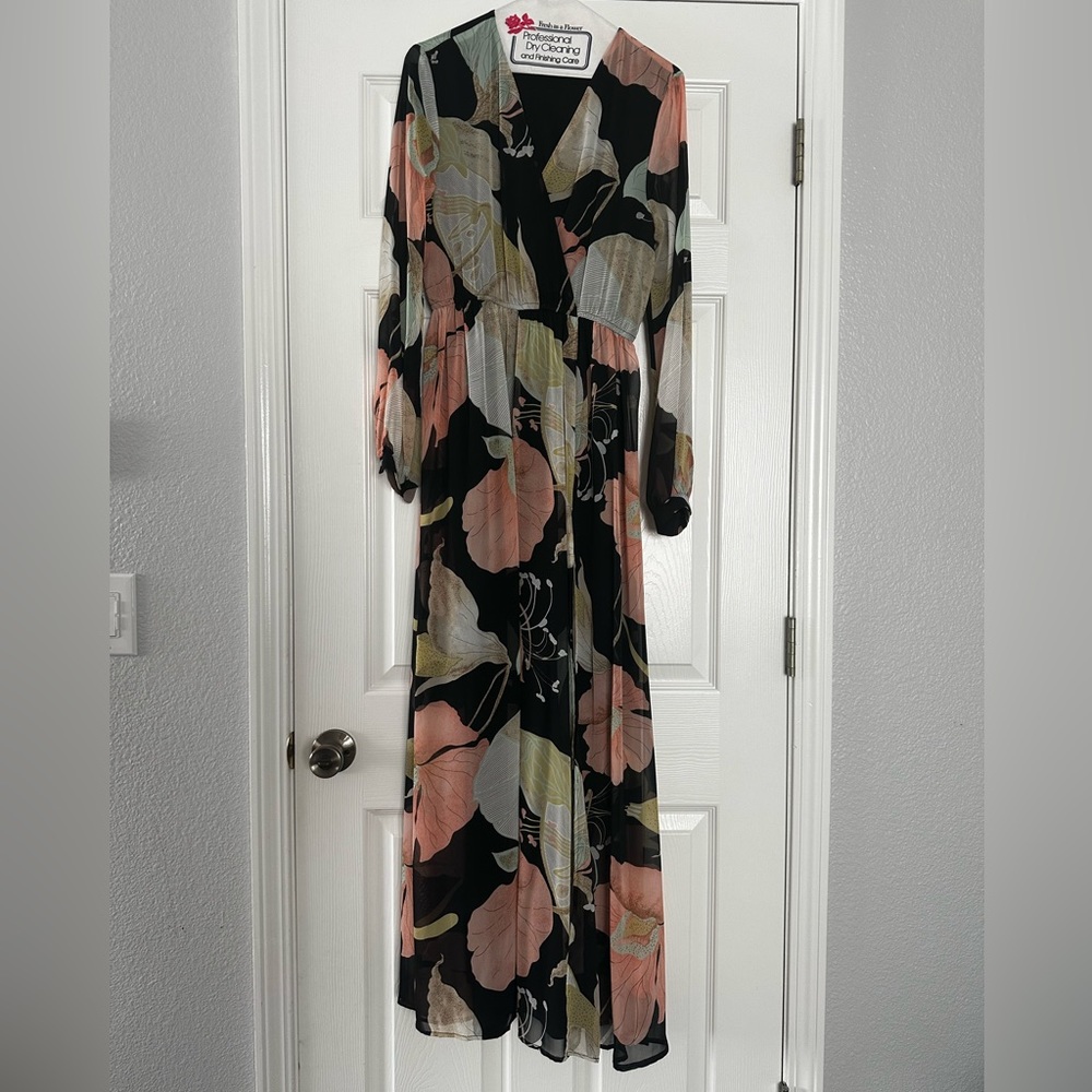 Floral evening dress